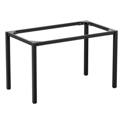 Delilah Indoor or Outdoor Rectangular Black Table Base