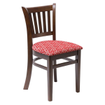 Brooklyn Dark Dining Chair with Padded Seat