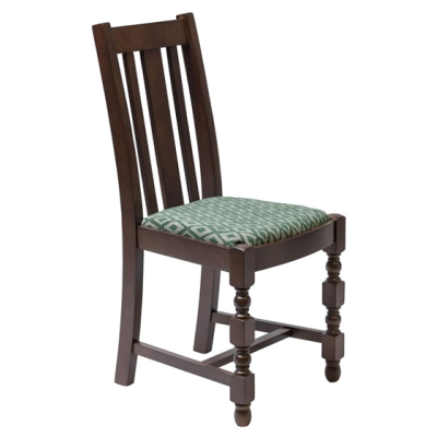 Brooklyn Dark High Back Dining Chair with Padded Seat