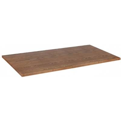 Solid Wood Oak Stained Rectangular Top