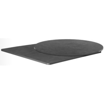 Metallic Anthracite Laminate Indoor or Outdoor Table Top - pre drilled