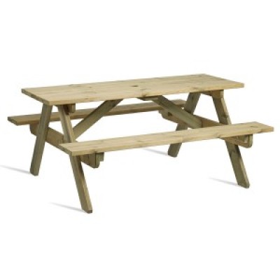 Hereford 6 Seater Picnic Table 