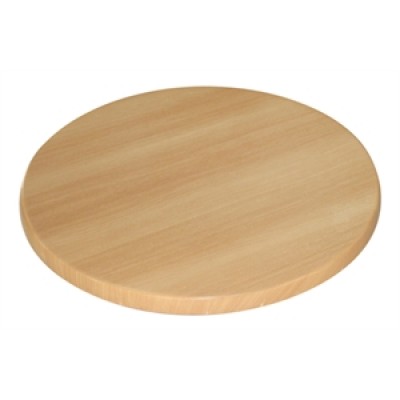 Beech Effect Round Laminate Top (Pre-drilled)