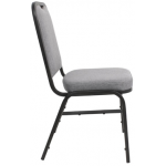 Steel Banqueting Chair with Grey Plain Cloth