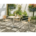Abbotswood Square Ash Top Outdoor Cafe Table