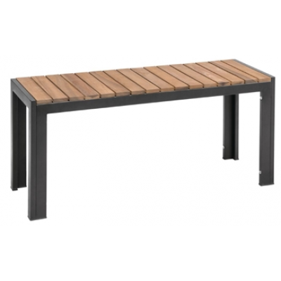 Jackie Steel and Acacia Outdoor Bench