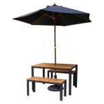 Jackie Steel and Acacia Outdoor Table