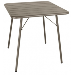 Rothbury Slatted Square Folding Outdoor Steel Table