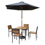 Jackie Steel and Acacia Outdoor Table