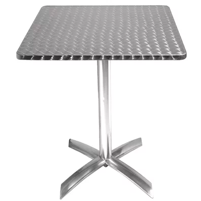 York Outdoor Flip Top Aluminium Square Cafe Table